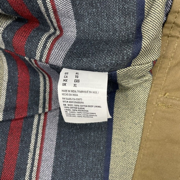 American Eagle Outfitters Utility Jacket Blanket Lined Military Size XL Brown - Picture 11 of 12